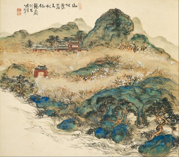  Tomioka Oil Painting - mountain of immortals 1924 Tomioka Tessai Japanese